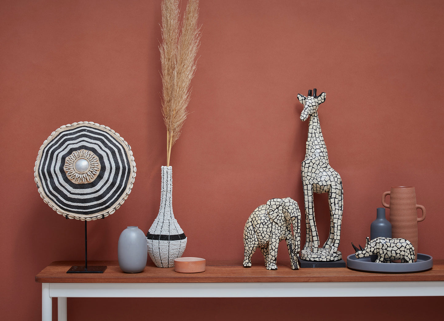 Mosaic eggshell hippo