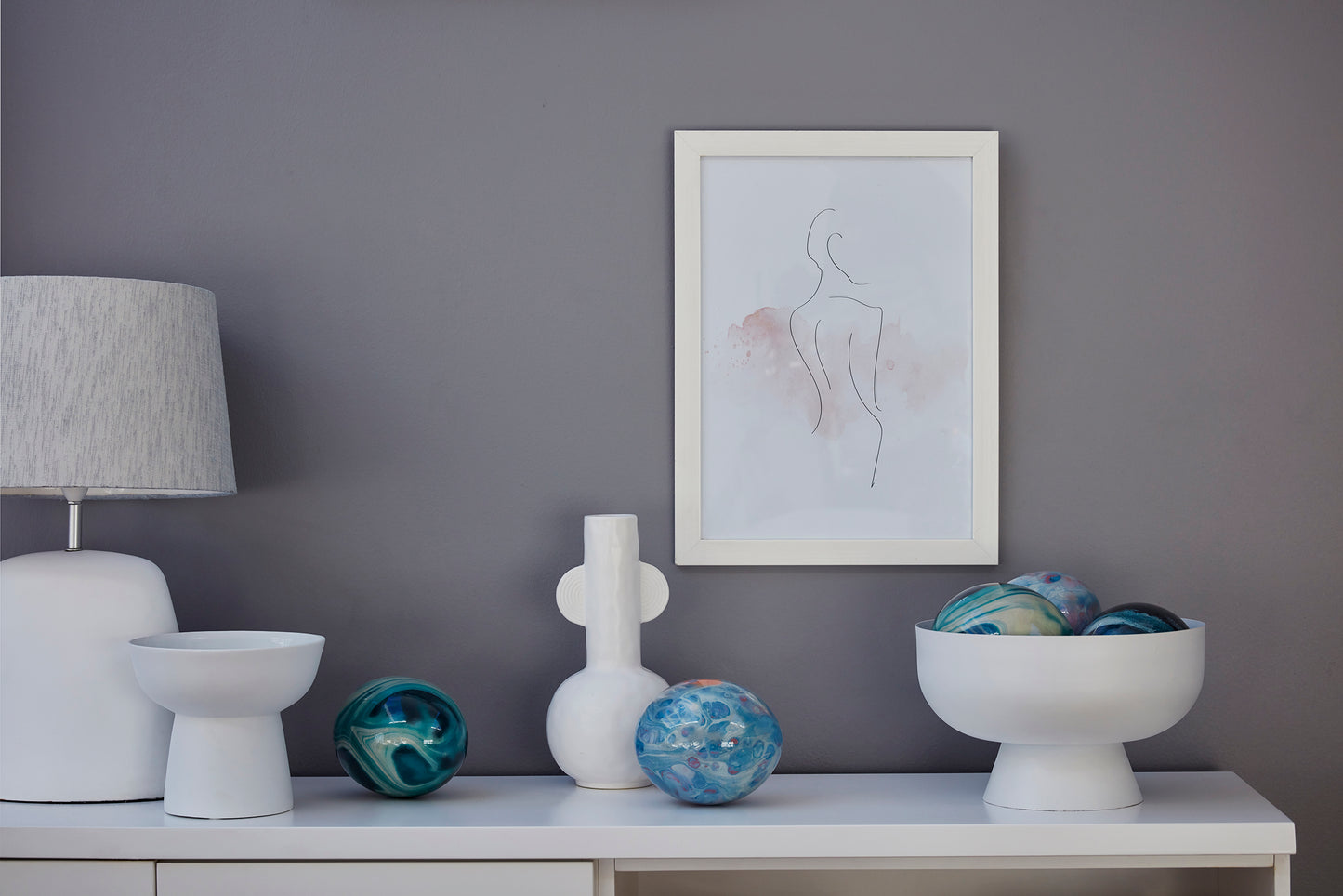 Watercolour design decoupage ostrich egg