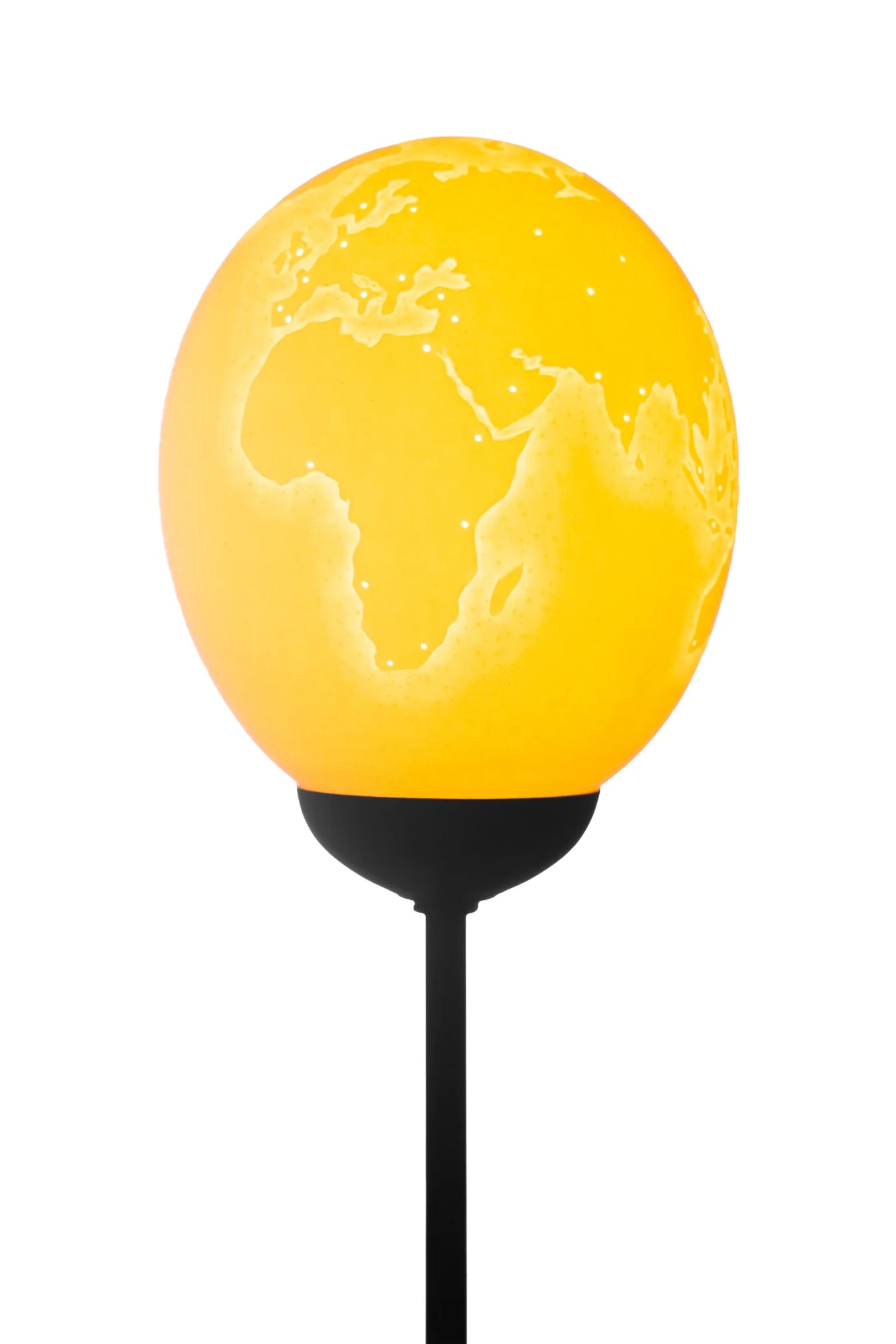 Milkyway Ostrich egg and World Map egg
