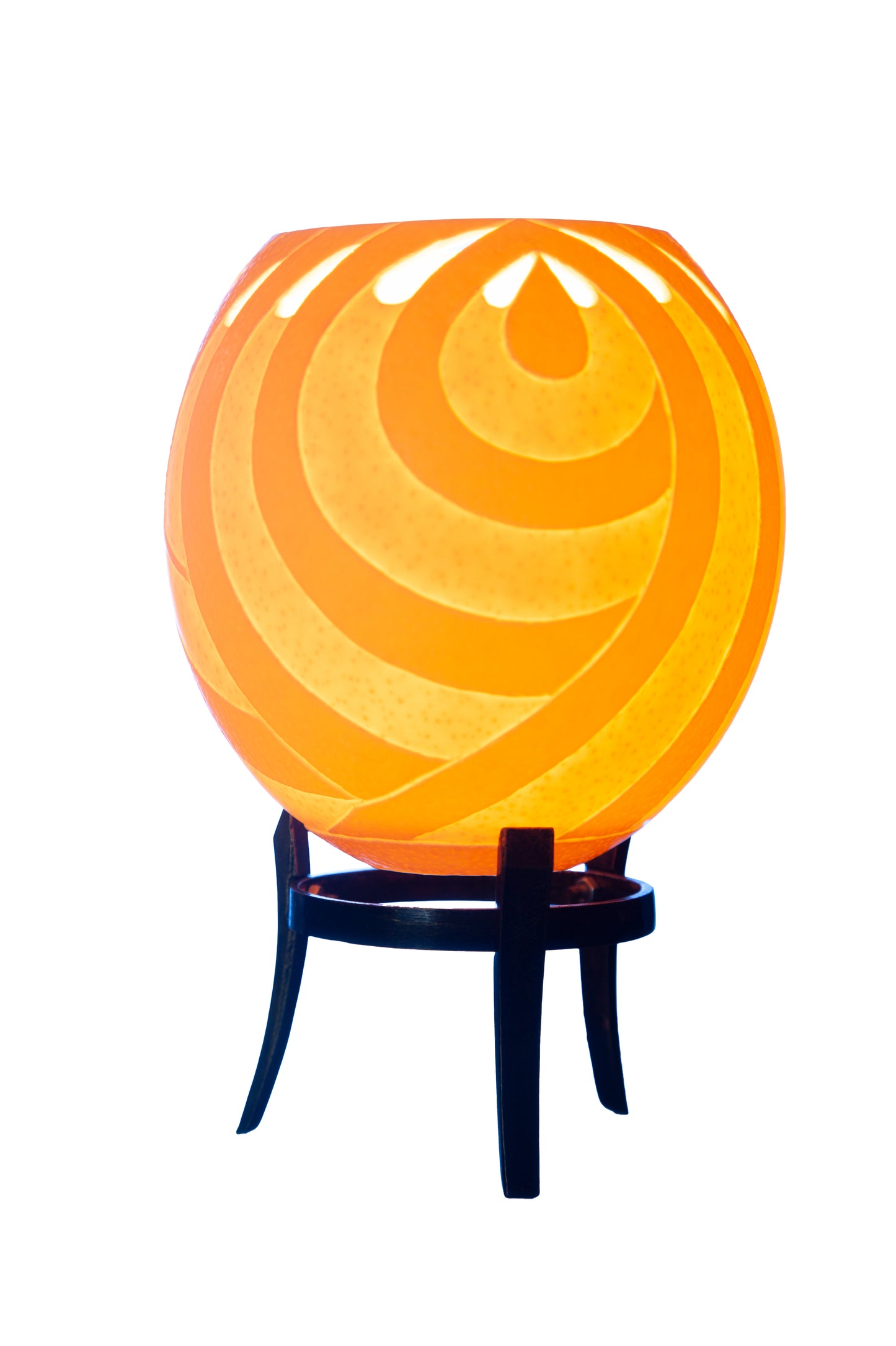 Teardrop themed ostrich egg tealight holder