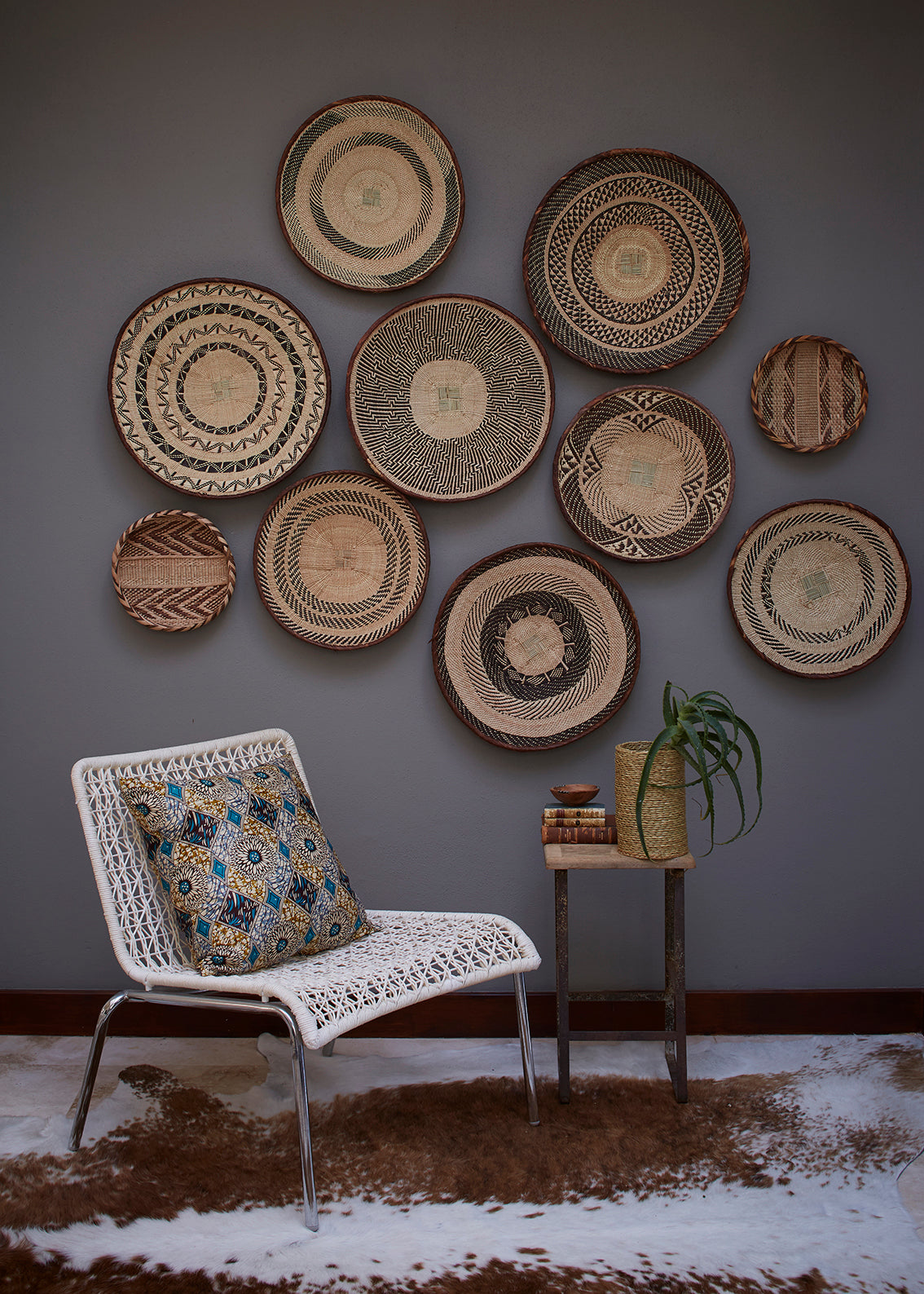 African Tonga basket 43.5cm