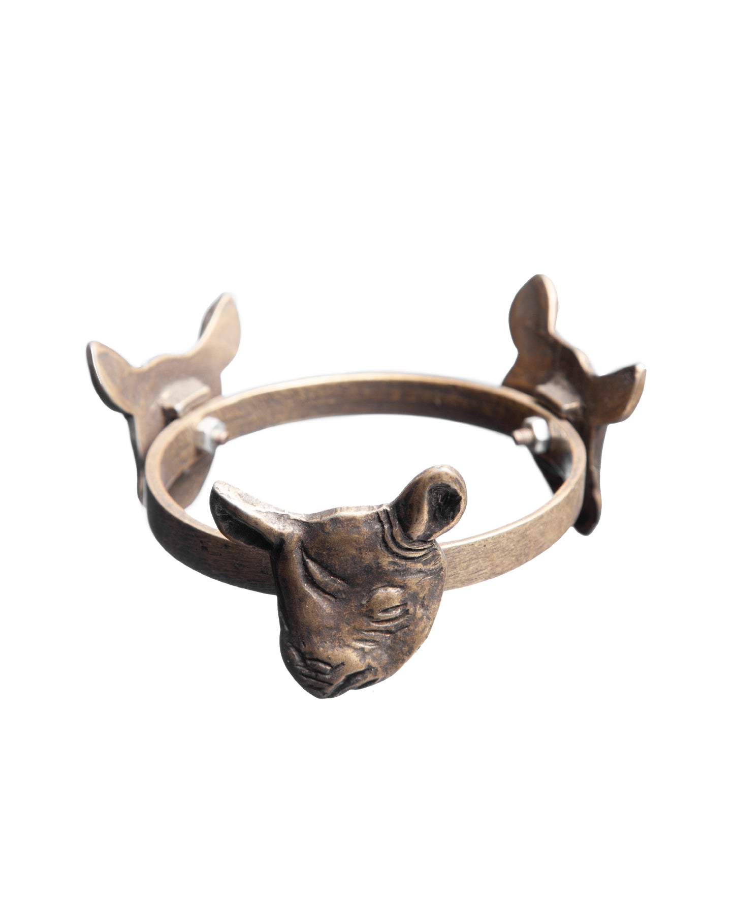 Rhino ostrich egg stand