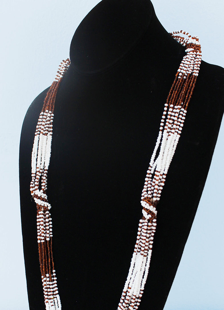 Multi-stringed Maasai beaded necklace