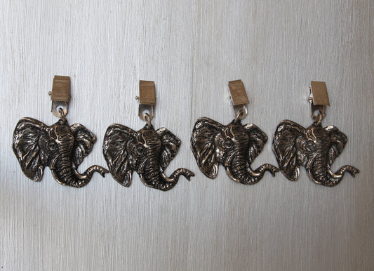 Elephant brass tablecloth weights