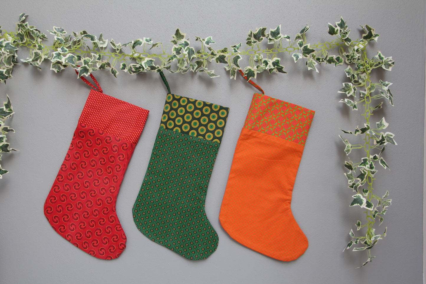 African Shwe-shwe Christmas stockings