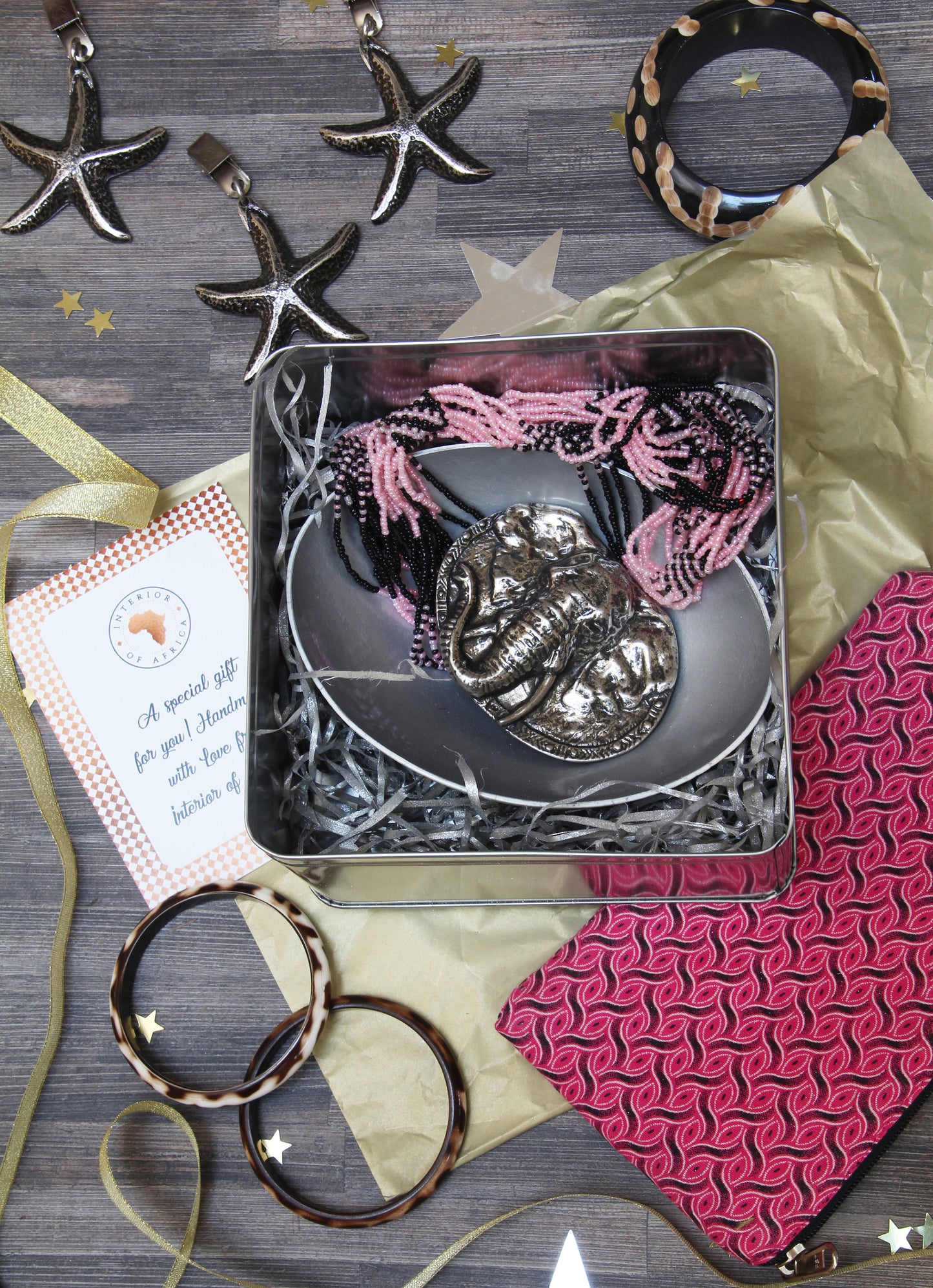 Christmas African collection gift tin