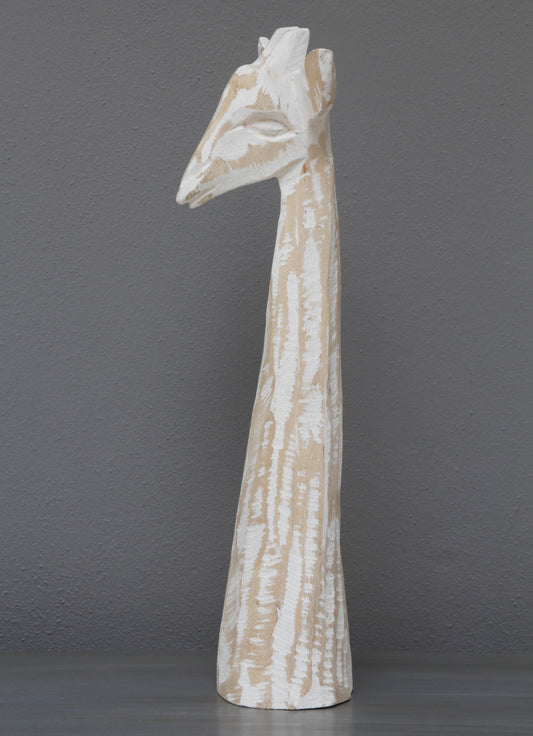 Whitewashed African jacaranda giraffe