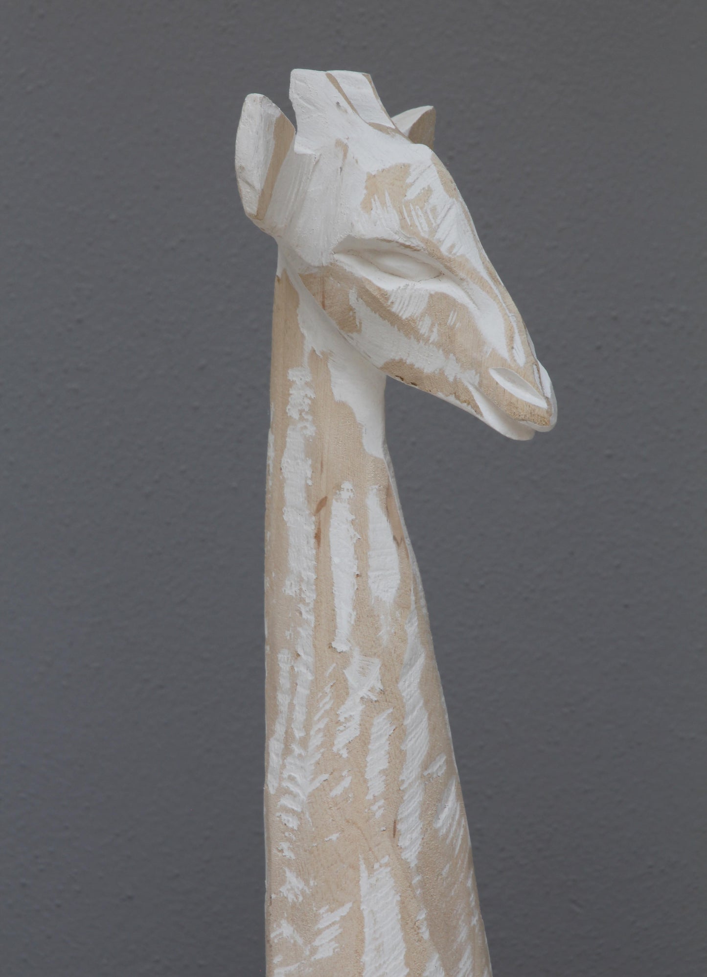 Whitewashed African jacaranda giraffe