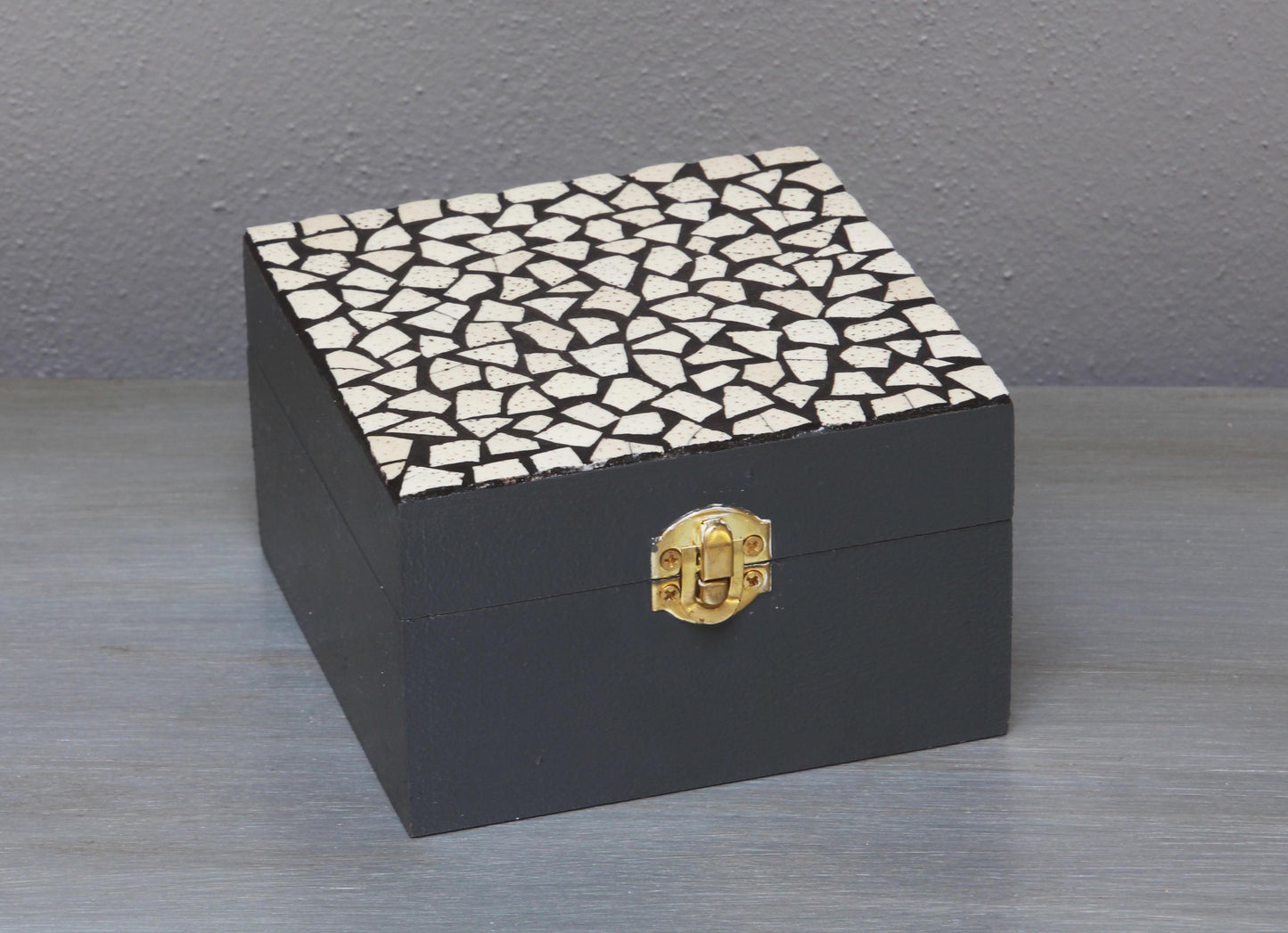 African eggshell mosaic gift box