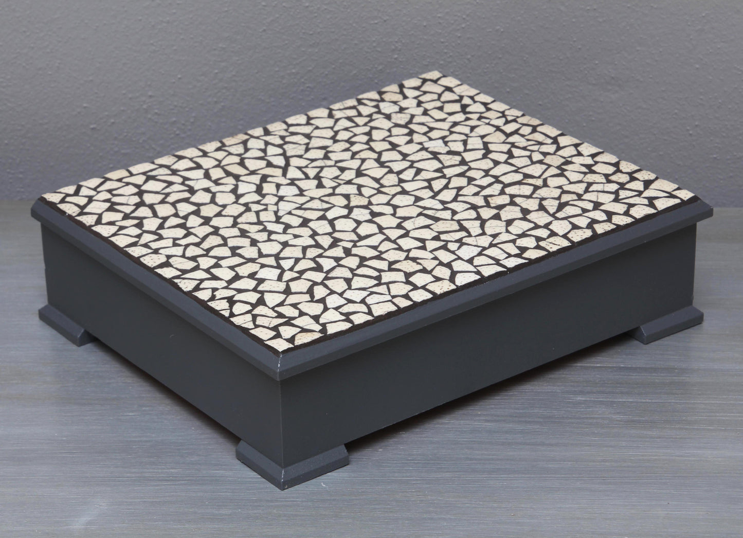 African eggshell mosaic gift box