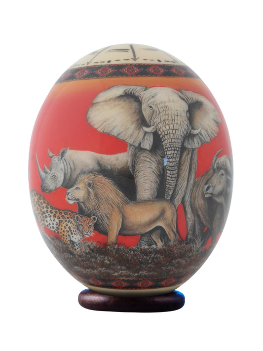 Big 5 decoupage egg