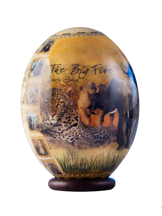 SPECIAL: 2 decoupage eggs and 2 stands