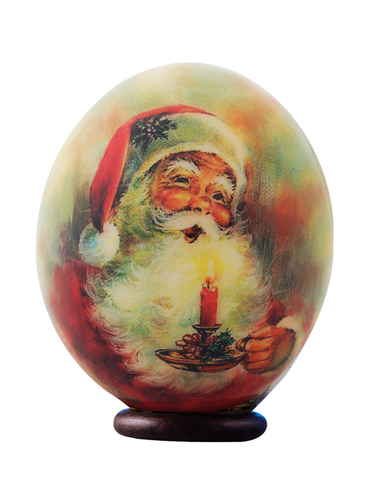 Father Christmas decoupage egg