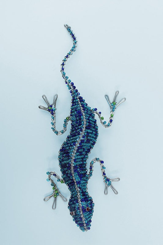 Blue beaded African gecko
