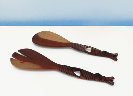 Jacaranda salad servers
