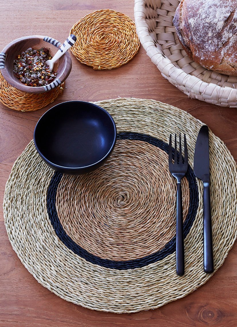 Olivewood bowl and salt spoon