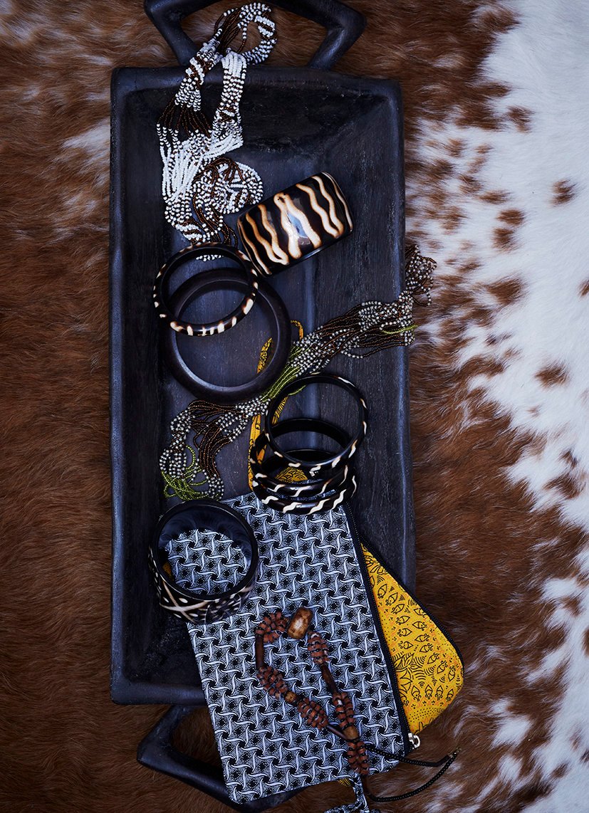 Multi-stringed Maasai beaded necklace
