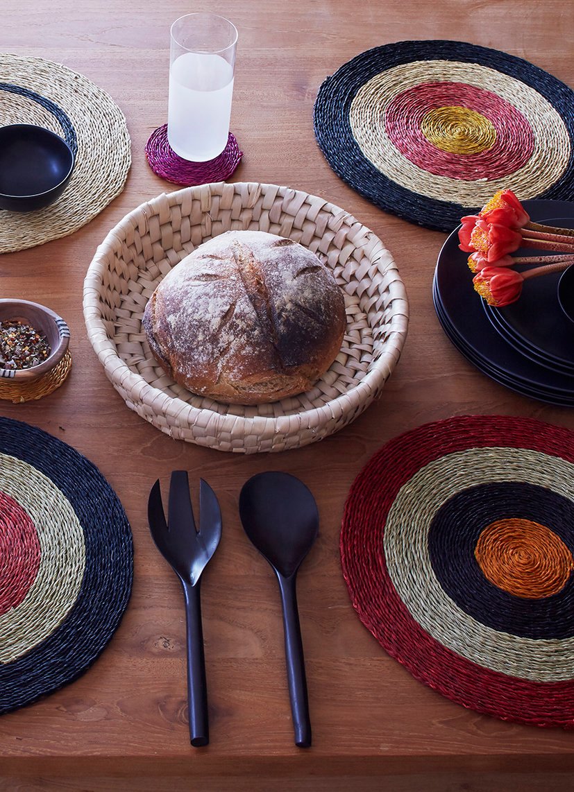 Olivewood bowl and salt spoon