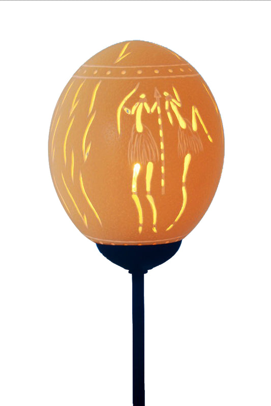 Dancing bushmen lamp
