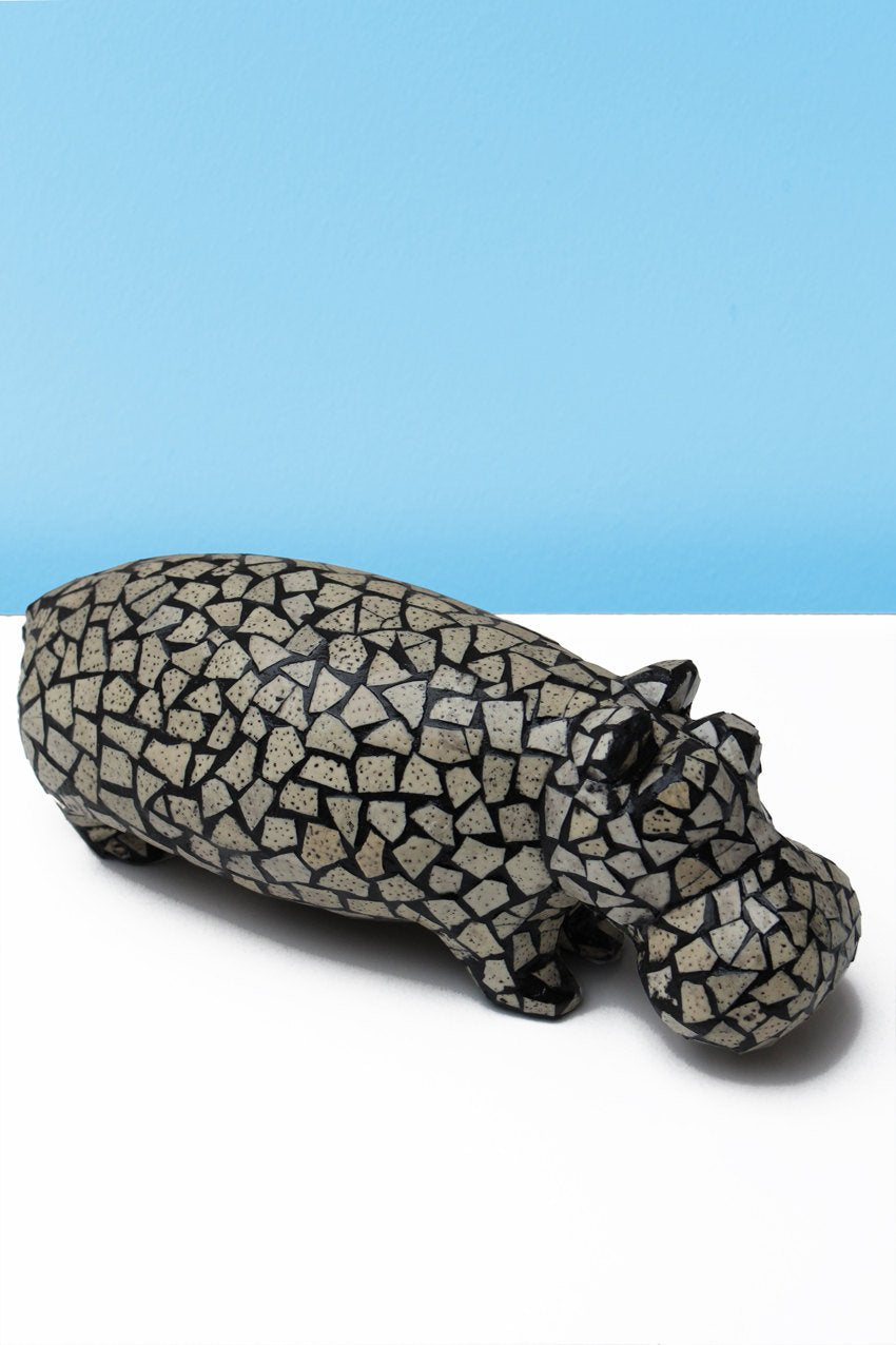 Mosaic eggshell hippo