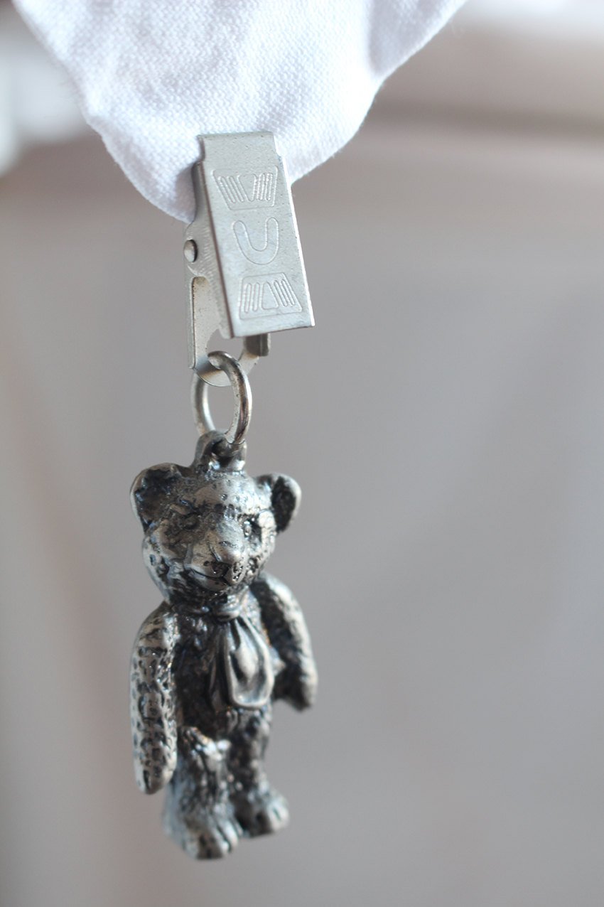 Teddy bear antique nickel tablecloth weights