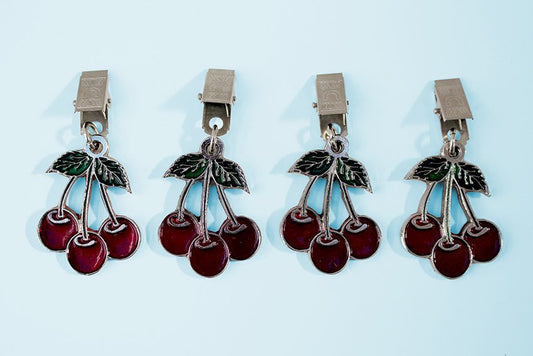 Cherry tablecloth weights