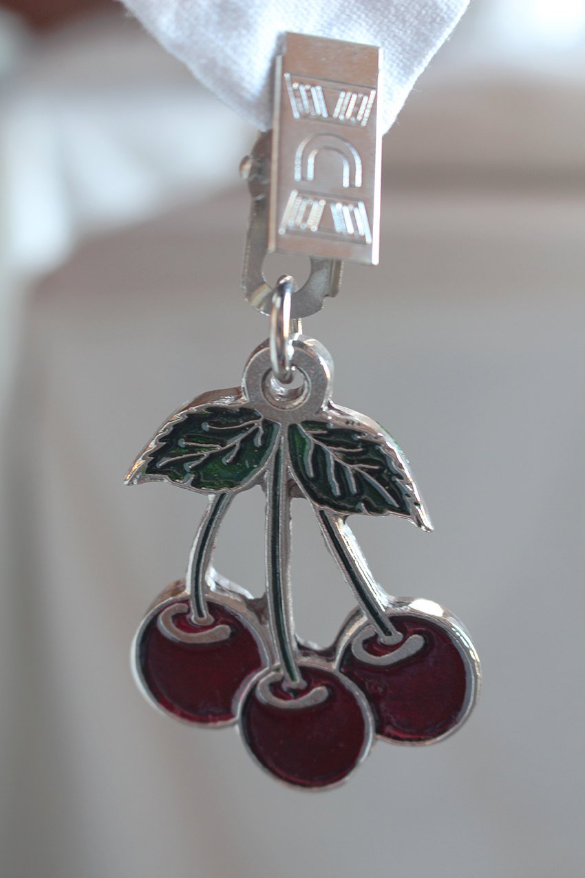 Cherry tablecloth weights