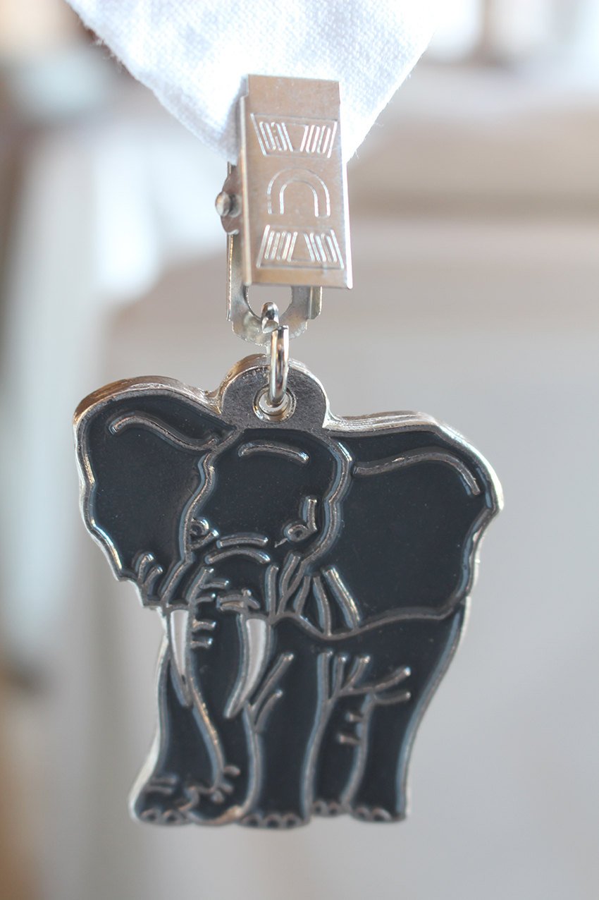 Elephant tablecloth weights