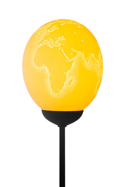 Milkyway Ostrich egg and World Map egg