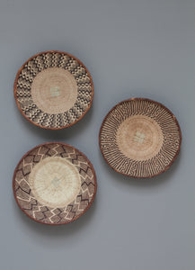 African Tonga baskets: 34cm,34cm,35cm