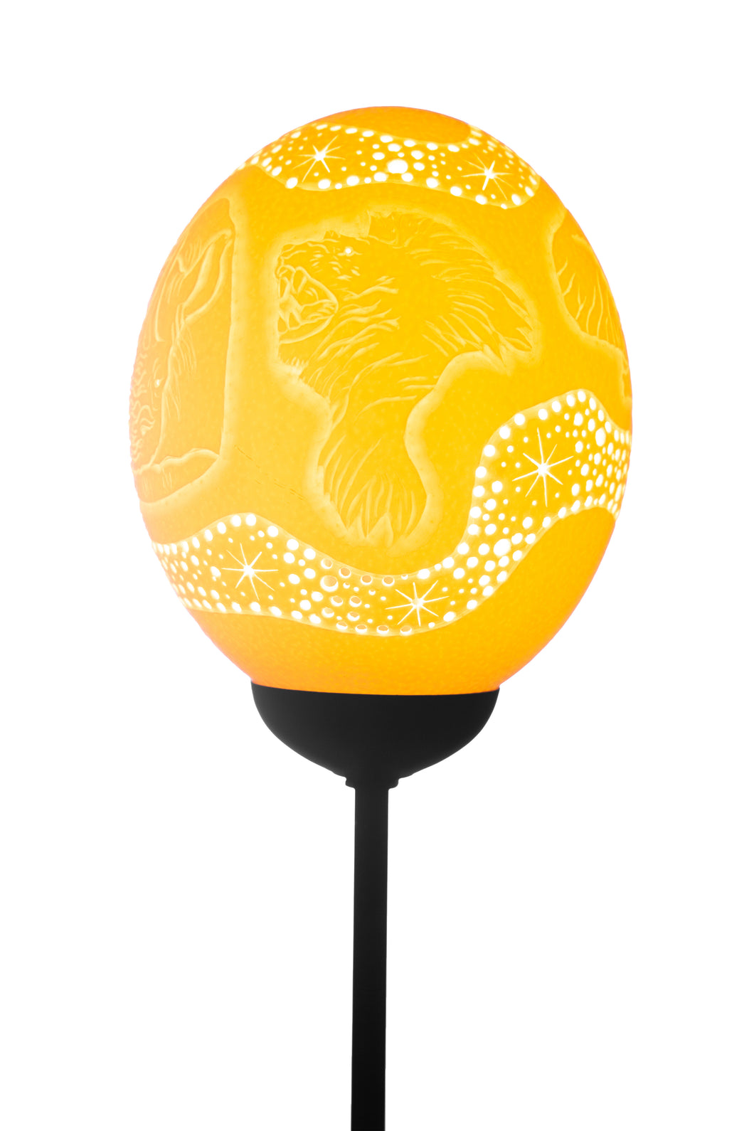 Big 5 Milkyway ostrich egg lamp