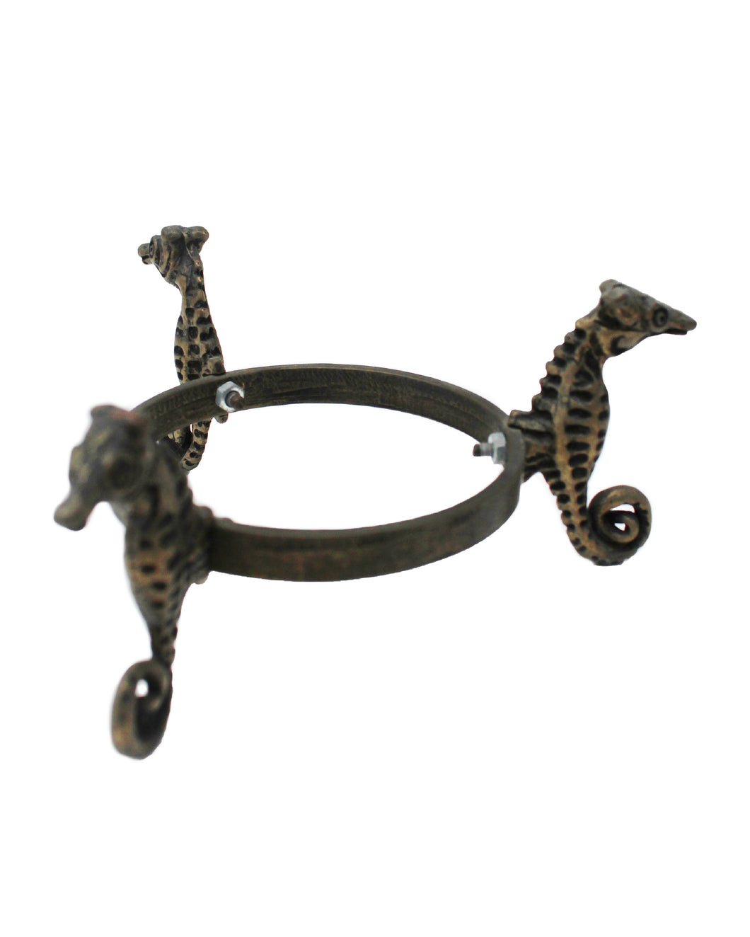 Seahorse brass stand