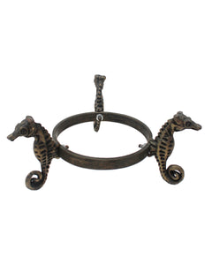Seahorse brass stand