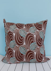 Choose from various turquoise & brown Java African wax print scatter cushions