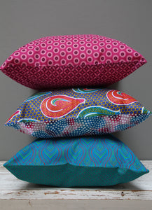 Mixed set of Shwe-shwe & Java print scatter cushions
