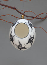 Load image into Gallery viewer, Painted Ostrich eggshell birdfeeder
