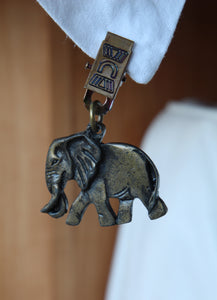 Elephant brass tablecloth weights