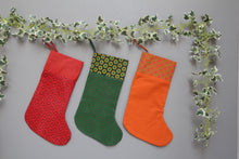 Load image into Gallery viewer, African Shwe-shwe Christmas stockings