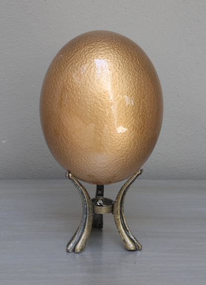 Gold-glazed ostrich egg