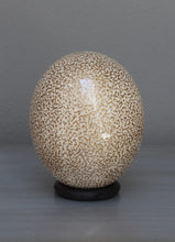 Load image into Gallery viewer, Speckled cream and gold ostrich egg
