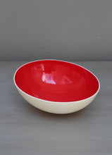 Load image into Gallery viewer, Glazed red decorative eggshell bowl