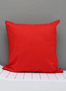 Red and black Shweshwe scatter cushion