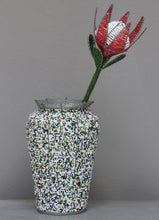 Load image into Gallery viewer, Multi-coloured beaded vase