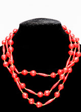 Load image into Gallery viewer, Hand-crafted paper beaded African necklace