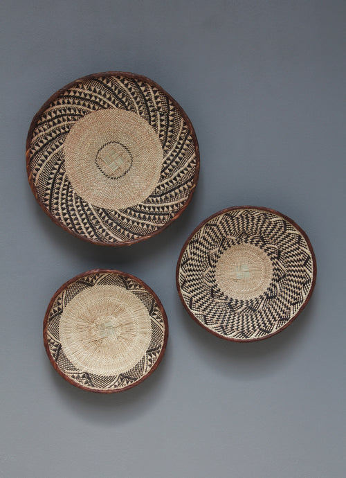 African Tonga baskets: 32cm,36cm,44cm