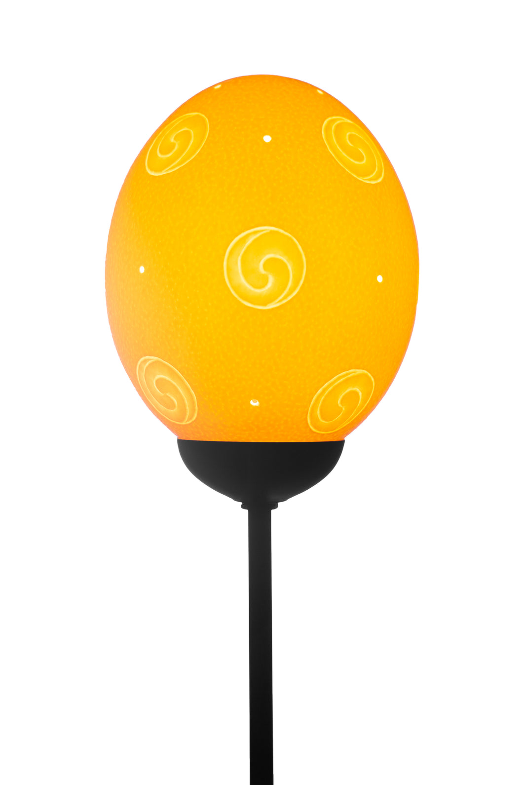 Infinite Twirls themed ostrich egg Lamp