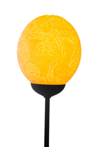 Ostrich detailed egg lamp