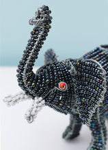 Load image into Gallery viewer, Beaded elephant with trunk up