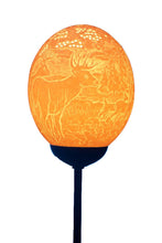 Load image into Gallery viewer, Deer in the forest ostrich eggshell lamp