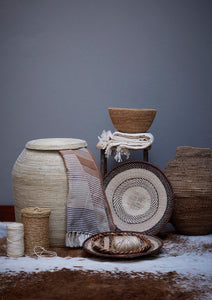 African Tonga baskets: 34cm,34cm,35cm